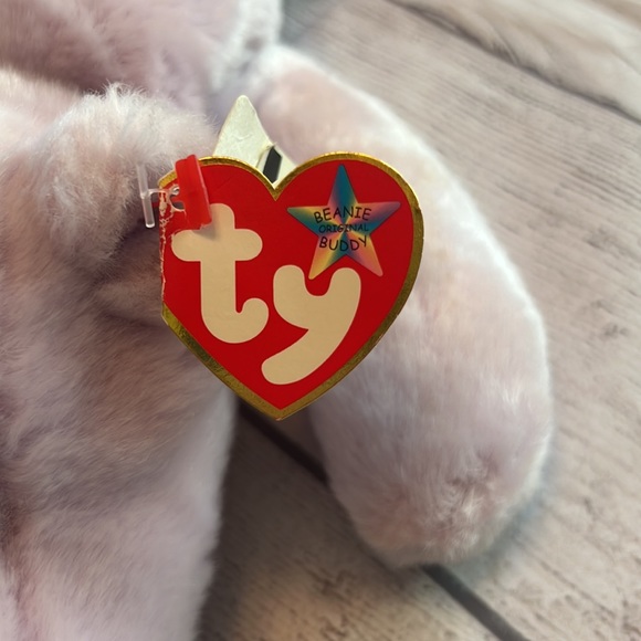 ⭐️⭐️HP!⭐️⭐️ NWT Ty Beanie Buddy Happy the Hippo. Circa 2000. Approx 15.5” long. - Picture 2 of 12